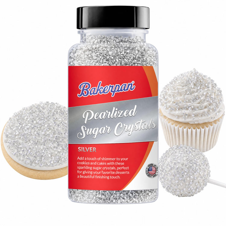 Silver Pearlized Sugar Sprinkles for Baking (5 Ounce)