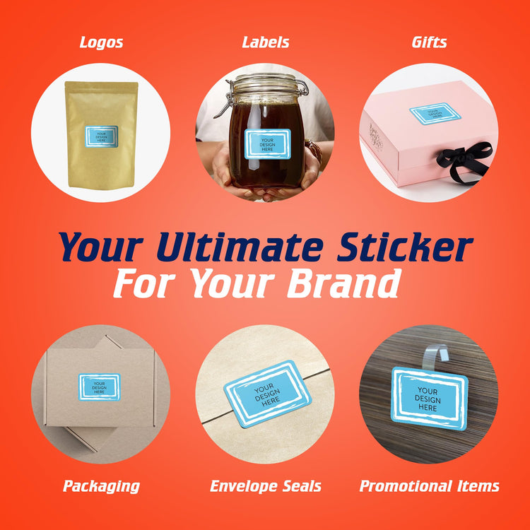 Custom Vinyl Stickers Your Image (100 Count)