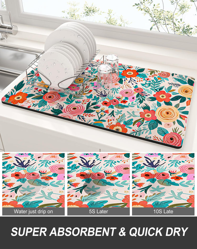 Dish Drying Mat for Kitchen Counter