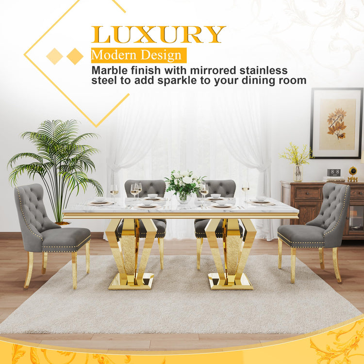 7 Piece Luxury Dining Room Set