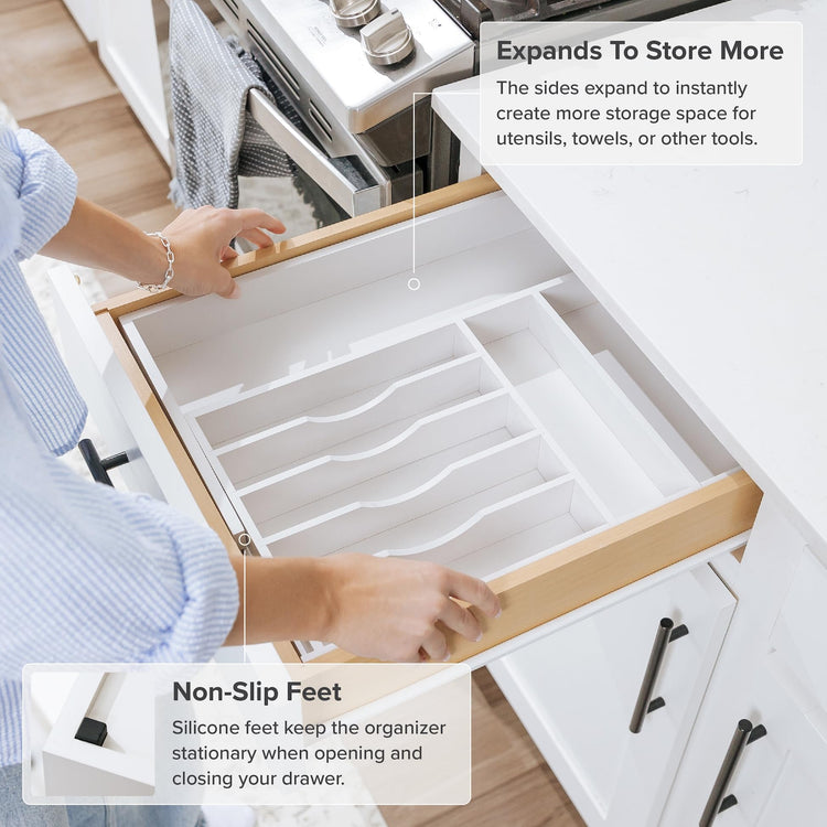 Silverware & Utensil Drawer Organizer