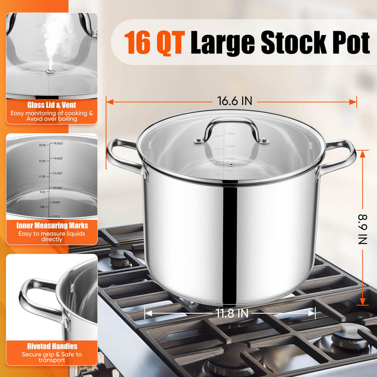 16 Quart Stainless Steel Pot