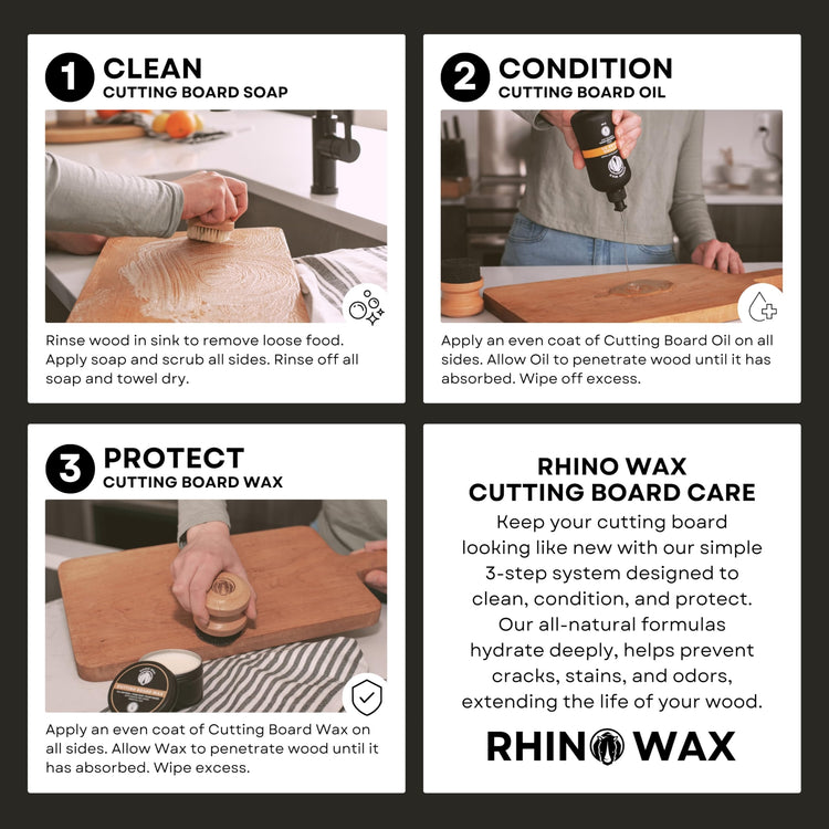 Cutting Board Cleaning Brush for Wood Boards & General Scrubbing