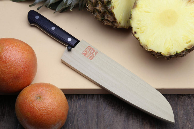 Stainless Clad Nashiji Ginsan High Carbon Stain Resistant Steel Santoku Multipurpose Knife
