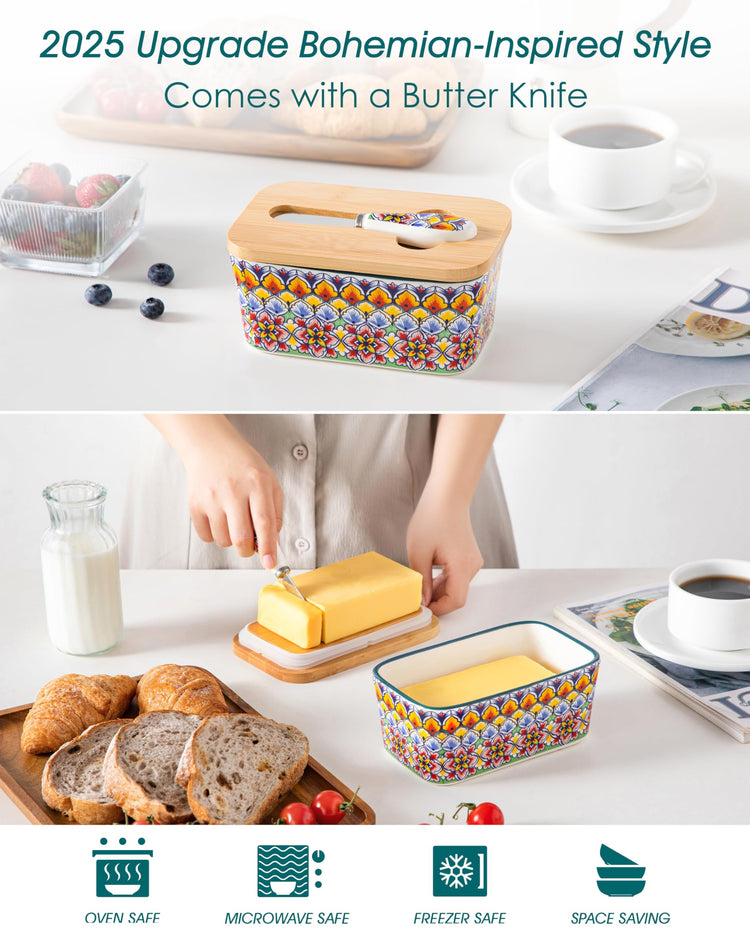 6.5" Butter Dish with Lid
