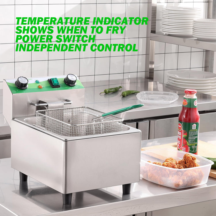 Electric Deep Fryer with Timer 10L
