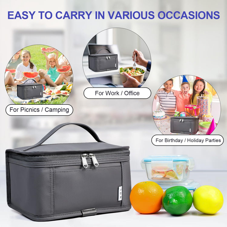 NOL Small Lunch Bag Mini Lunch Box Insulated Lunch Bag for Men
