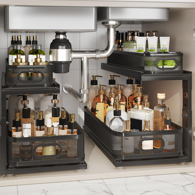 2 Pack 21IN Depth Under Sink Organizer With Next (2 Count)