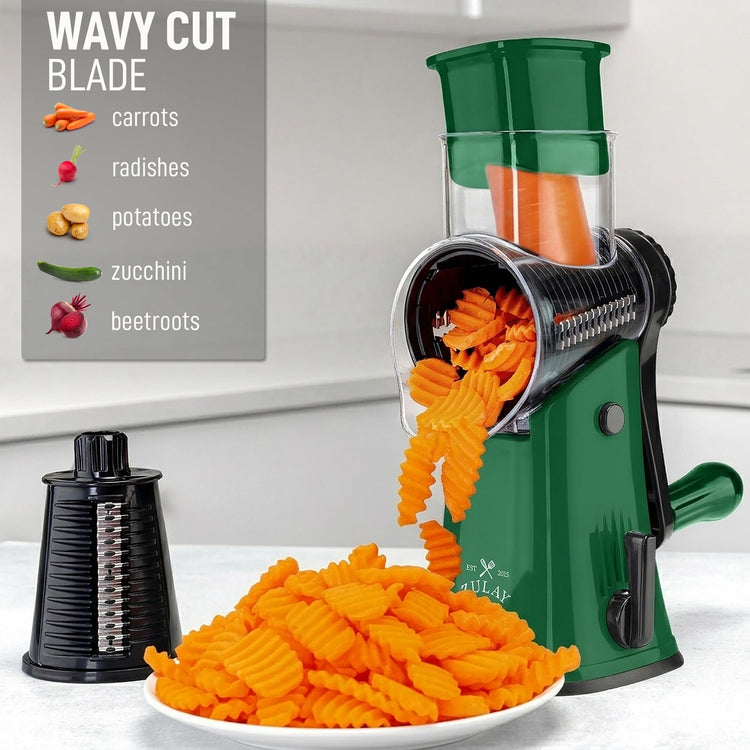 Rotary Cheese Grater 5 Blade Cheese Shredder