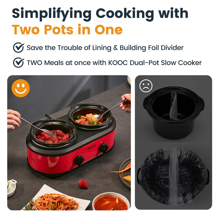 Double Small Slow Cooker