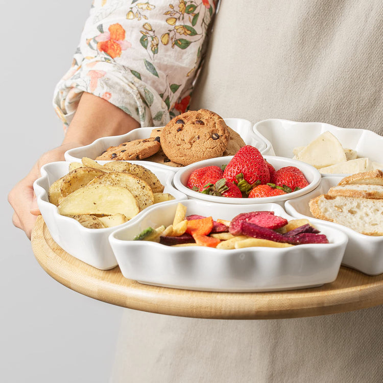 360° Rotatable Serving Tray and Platters