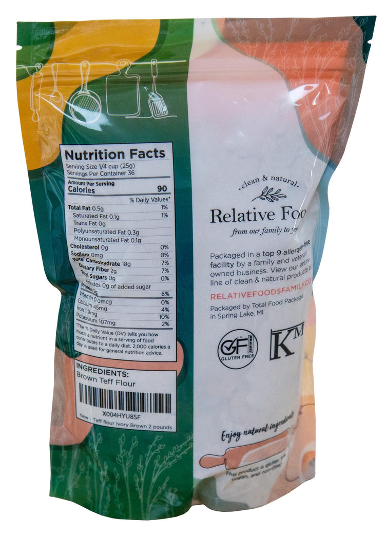 Brown Teff Flour (32 Ounce)