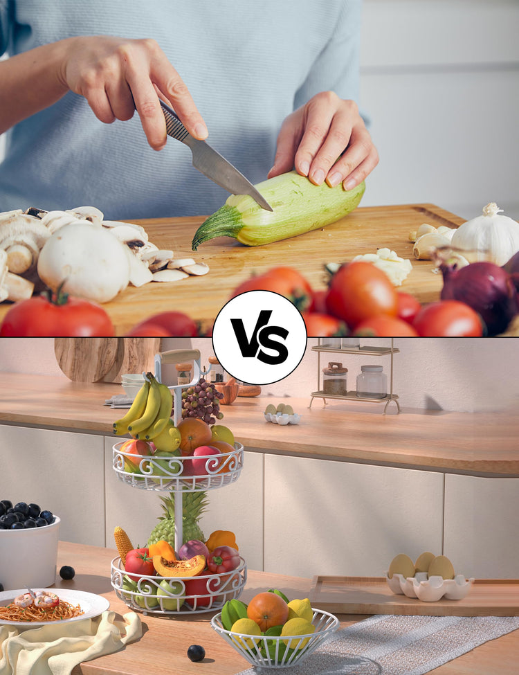 2 Tier 𝐅𝐫𝐮𝐢𝐭 𝐁𝐚𝐬𝐤𝐞𝐭 and Fruit Bowl (2 Count)
