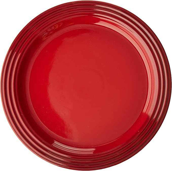 Le Creuset Stoneware Set of 4 Dinner Plates, 10.5" each, Cerise