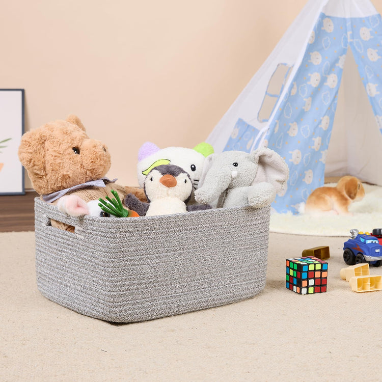 Large Storage Baskets for Shelves (3 Count)