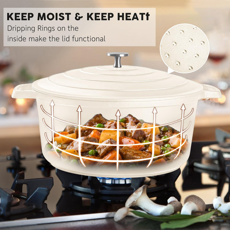 Large Dutch Oven Pot with Lid