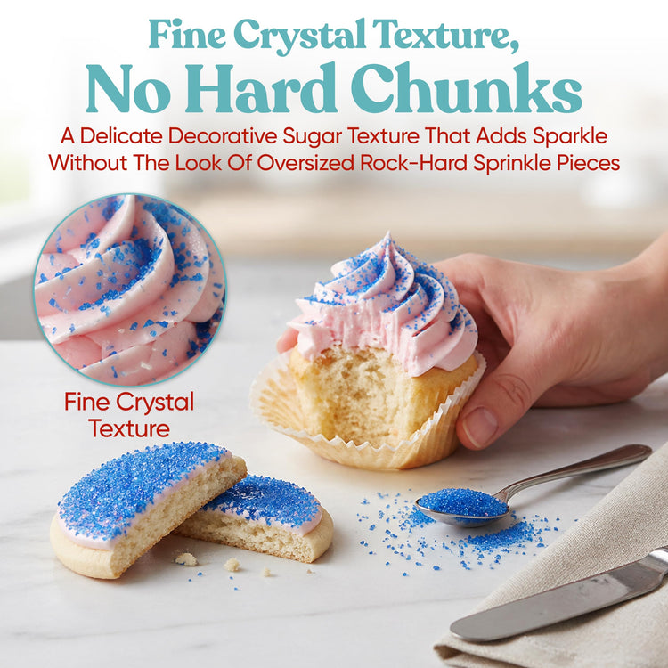 Blue Sanding Sugar for Baking & Cookie Decorating (5 Ounce)