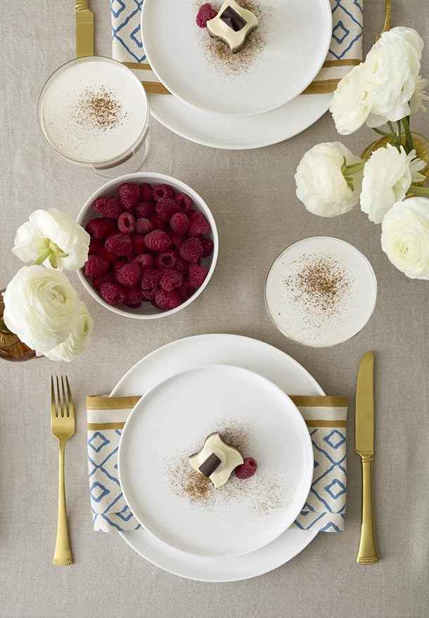 Lenox 899191 Modern White Coupe 24-Piece Dinnerware Set, Service For 8