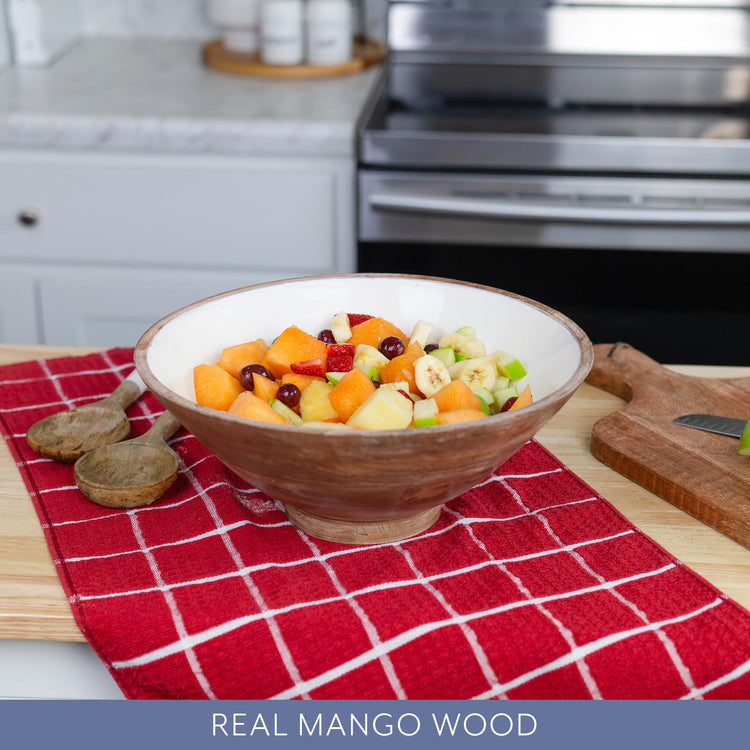 Wooden Salad Bowl Set
