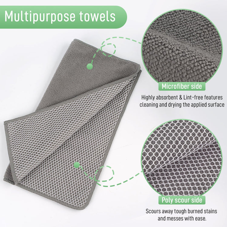 Dish Cloth for Washing Dishes Kitchen Washcloth Cleaning Cloth (20 Count)