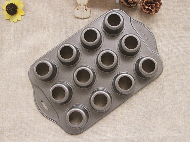 2 Pack 12 Cavity Mini Cheesecake Pan with Removable Bottom (2 Count)