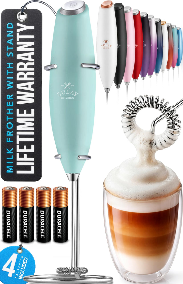 Powerful Milk Frother Wand With Duracell Batteries