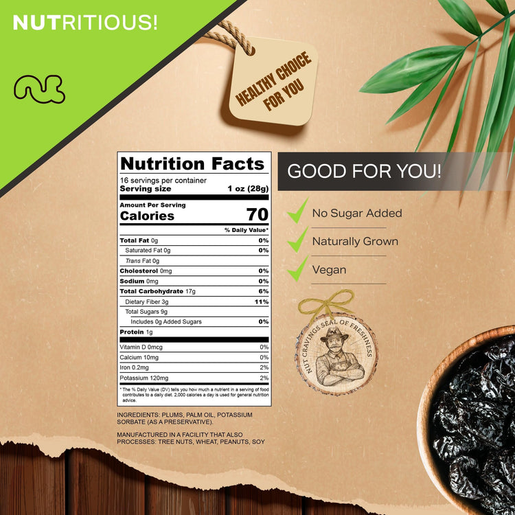 Dried Prunes Pitted Unsweetened (16 Ounce)