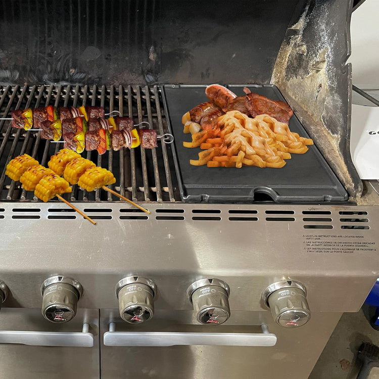 2-in-1 Reversible 19.25” x 11.75” Pre-Seasoned Cast Iron Cooking Griddle for Regal/Imperial Models Grill 11239, Flat Griddle Top Plate for Gas Stove/Charcoal/Electric/Propane/Gas Grill - Nestoria