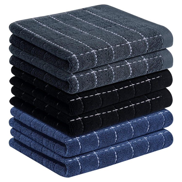 100% Cotton Terry Kitchen Towels (6 Count)
