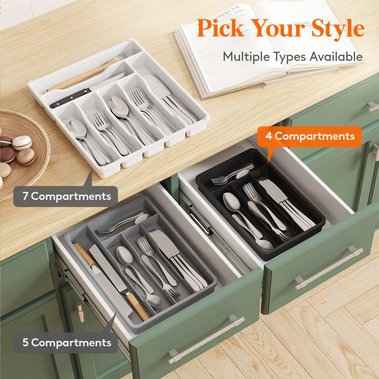 Silverware Drawer Organizer Tray