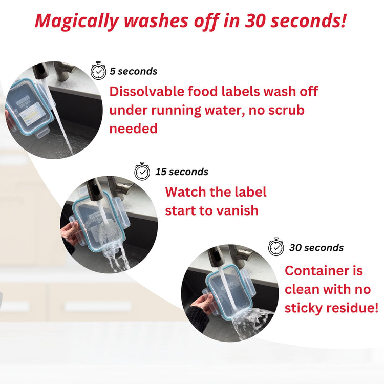 2x3 Dissolvable Food Labels