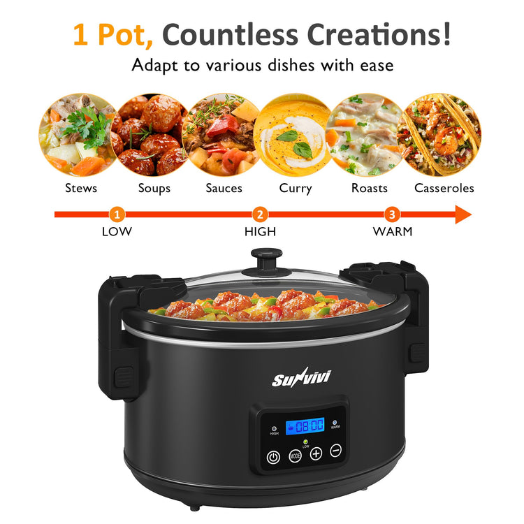 8.5 Quart Programmable Slow Cooker