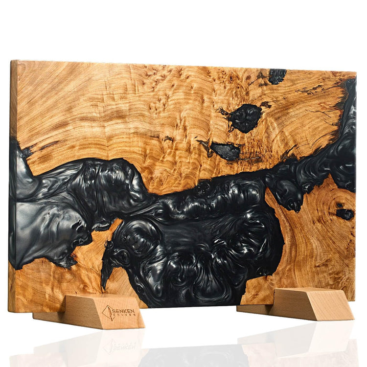 SENKEN "Black Tsunami" Extra Large Magnetic Knife Block