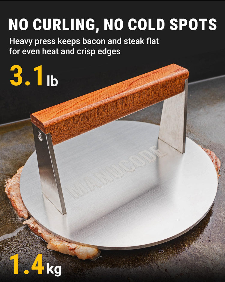 Stainless Steel Grill Press