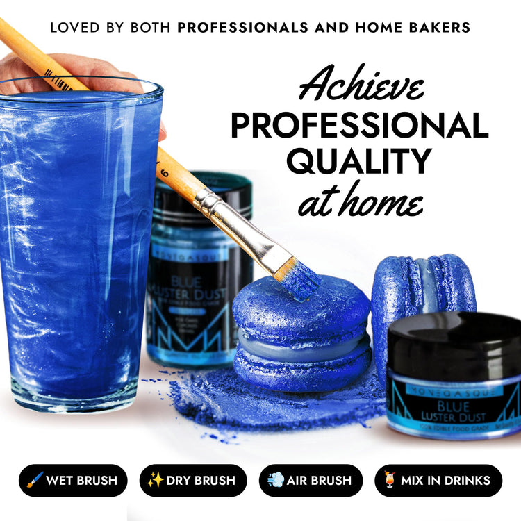 Blue Edible Glitter for Drinks & Cakes