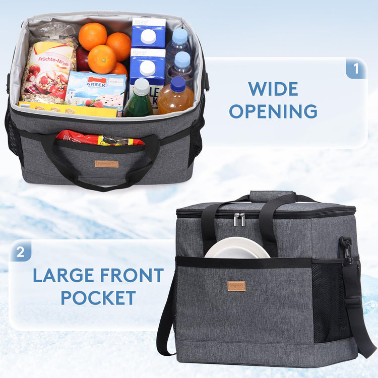 Cooler Bag 60 Cans Collapsible and Insulated Large Lunch Bag Leakproof Soft Cooler Portable for Camping