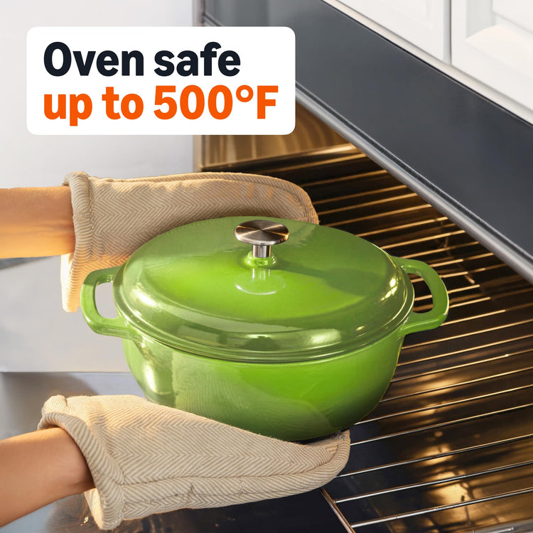 Enameled Cast Iron Dutch Oven Pot with Lid