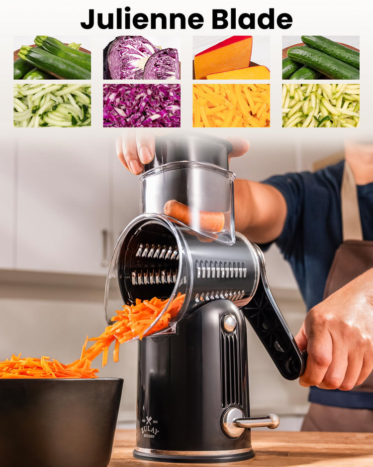 Rotary Cheese Grater 5 Blade Cheese Shredder