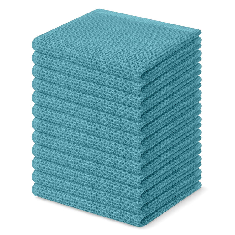 100% Cotton Waffle Weave Kitchen Dish Cloths 12 (12 Count)