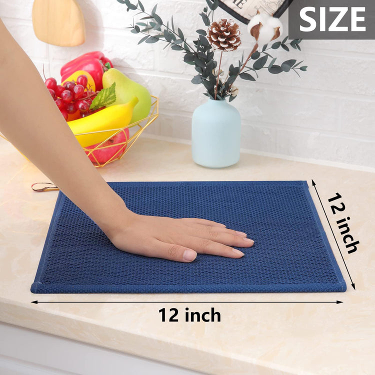 100% Cotton Waffle Weave Kitchen Dish Cloths 12 (12 Count)