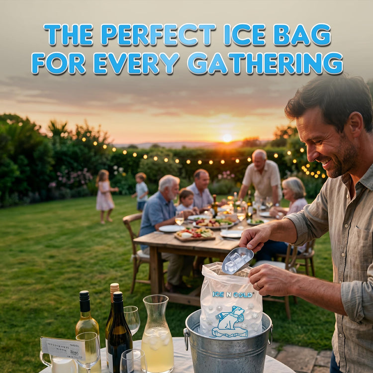 10lb (100 ct) Ice Bags with Cotton String 41 Micron Commercial & Food Grade LDPE, BPA-Free, Freezer Safe Plastic, 11" x 19" Bolsas Hielo, Bolsas Para Hielo, Ice Cube Machine Storage Bag (100 Count)