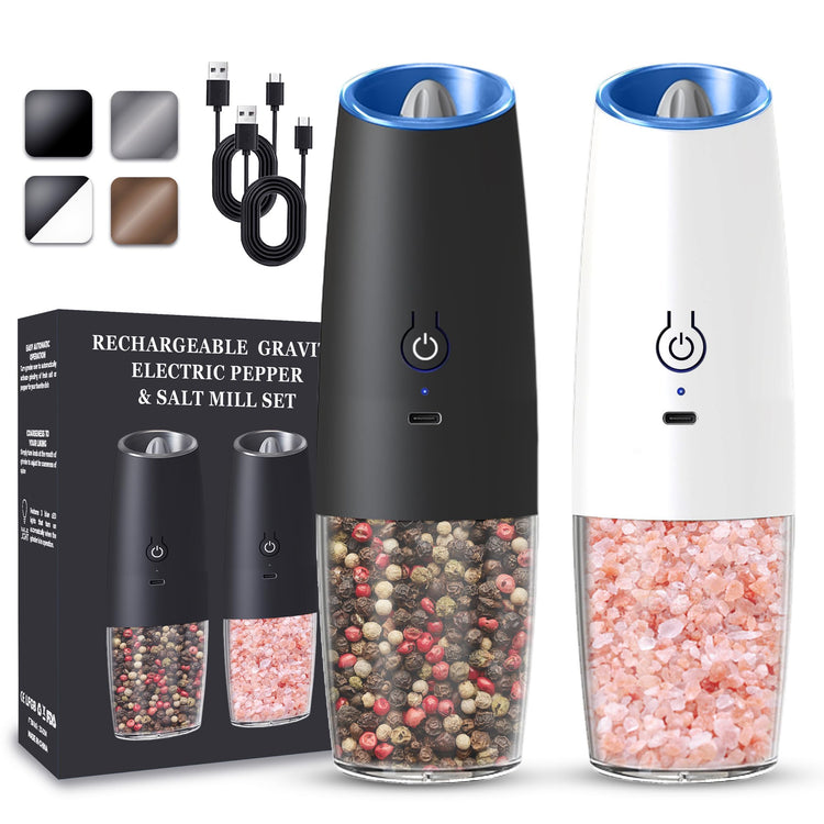 Rechargeable Salt And Pepper Grinder Set (2 Count)