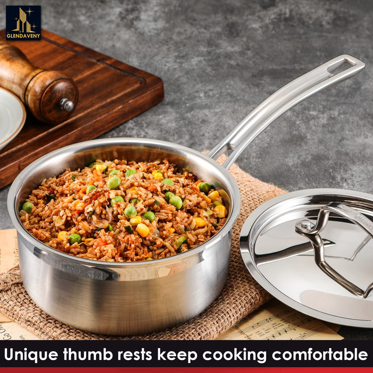 Stainless Steel Saucepan with Lid