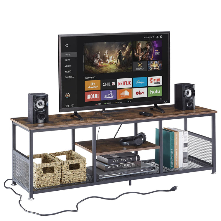 TV Stand with Power Outlets for Televisions up to 65Inch