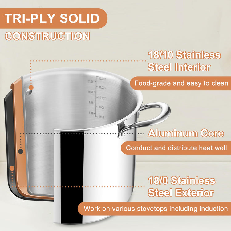 12 QT Stock Pot