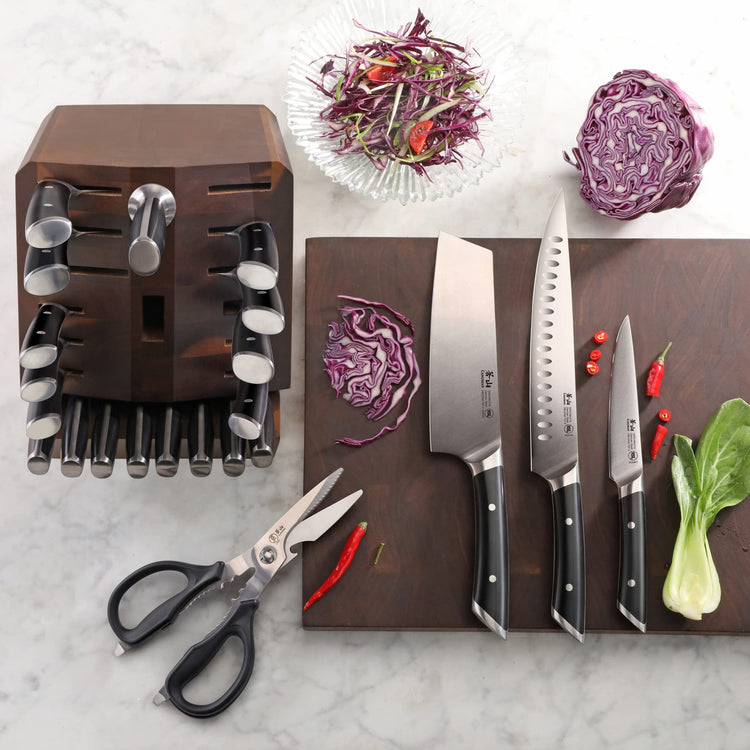 HELENA Series German Steel Forged Knife Block Set