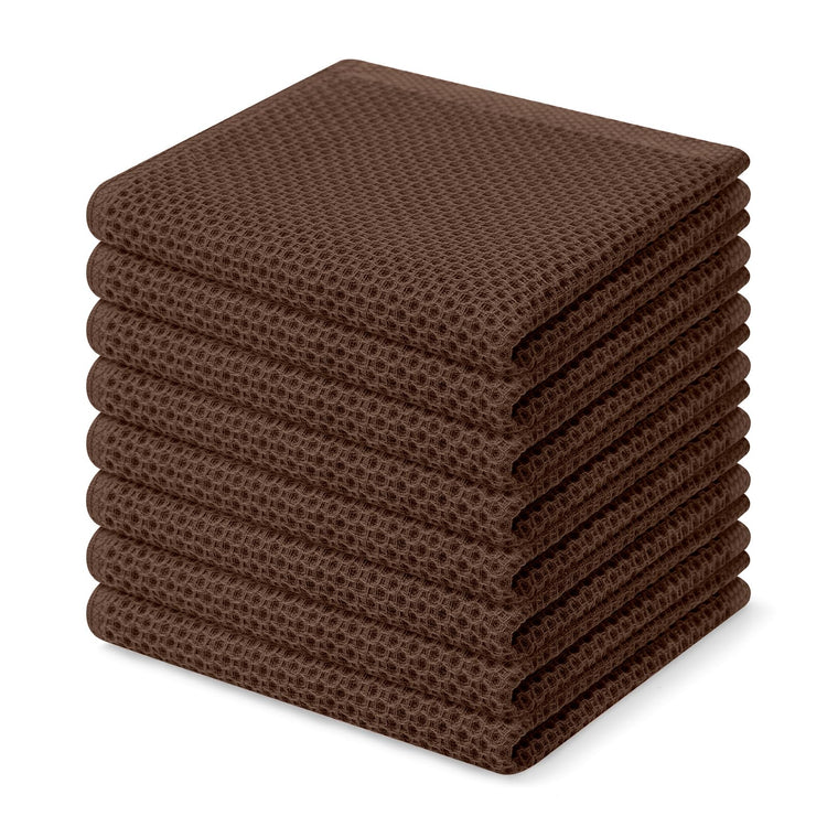 100% Cotton Waffle Weave Kitchen Dish Cloths 8 (8 Count)