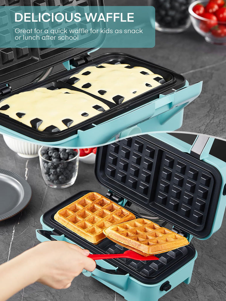 Waffle Maker 3 in 1 Sandwich Maker 1200W Panini Press