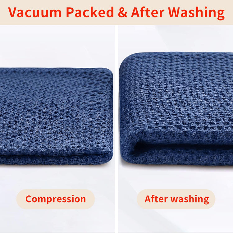 100% Cotton Waffle Weave Kitchen Dish Towels 4 (4 Count)