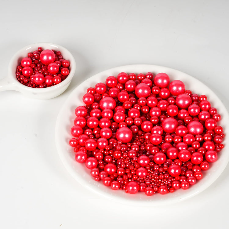 Red Pearl Sugar Sprinkles (4.58 Ounce)